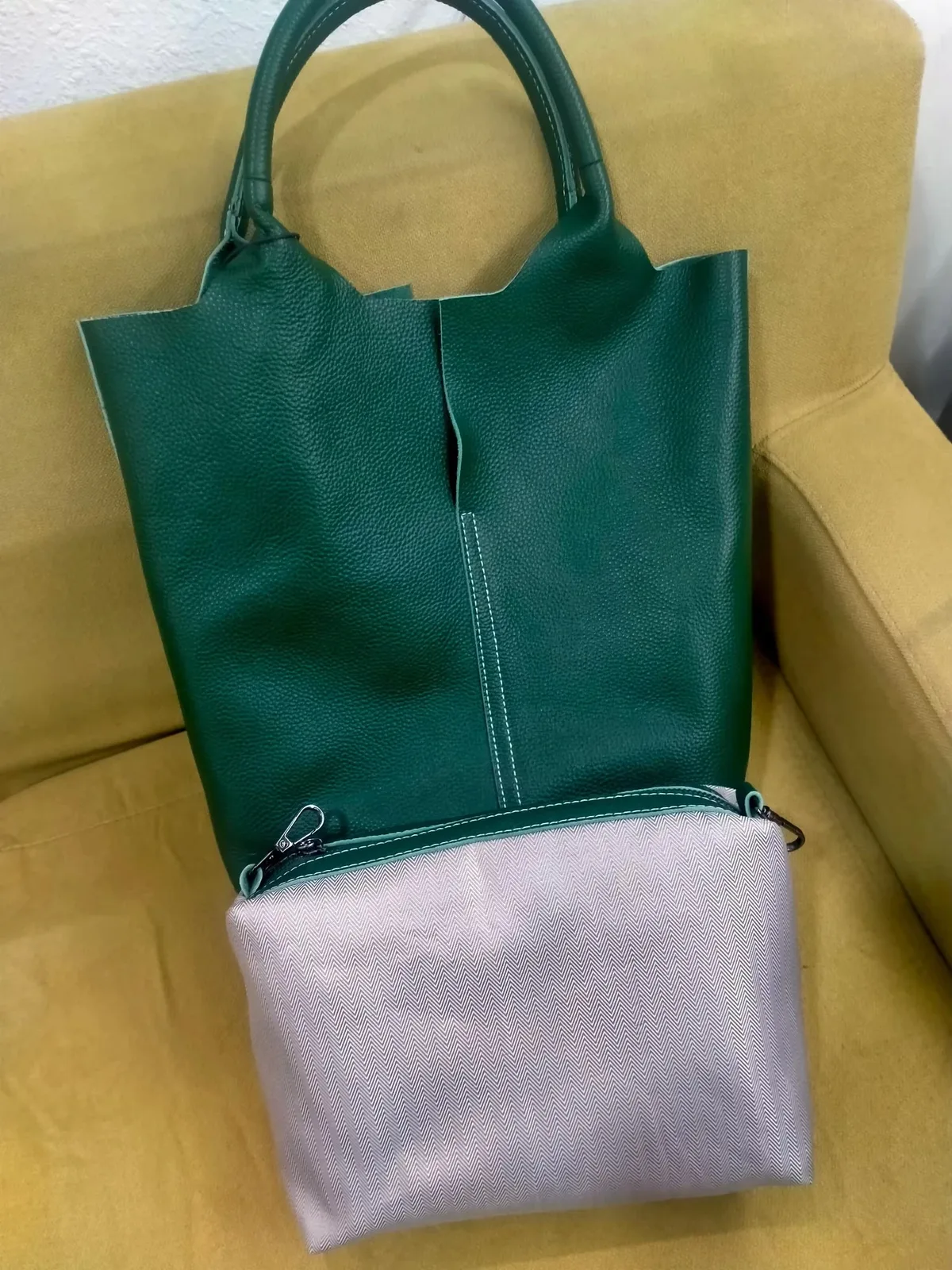 sac à main en cuir véritable pour femmes, fourre-tout de banlieue en cuir de vache souple, fourre-tout à bandoulière, grand sac seau de luxe de styliste