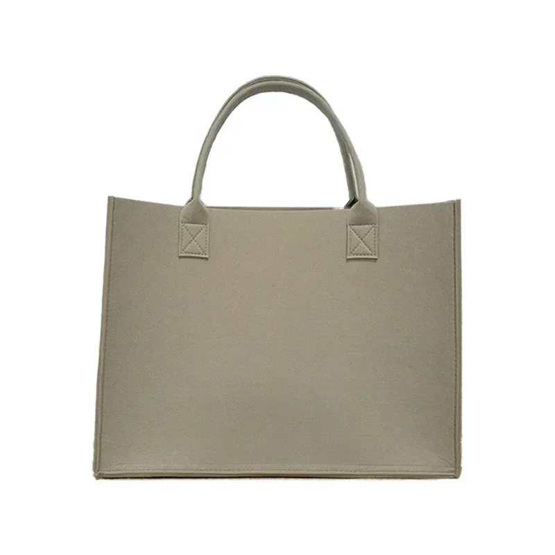 sac fourre-tout tendance en feutre grande capacité pour femme, sac à bandoulière, sac de shopping, sac de maman, sac de voyage, sac en tissu non tissé