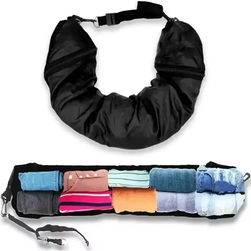 housse de rangement légère et portable pour oreiller de voyage à remplir soi-même, idéale pour les avions – sac de voyage portable pour oreiller de voyage