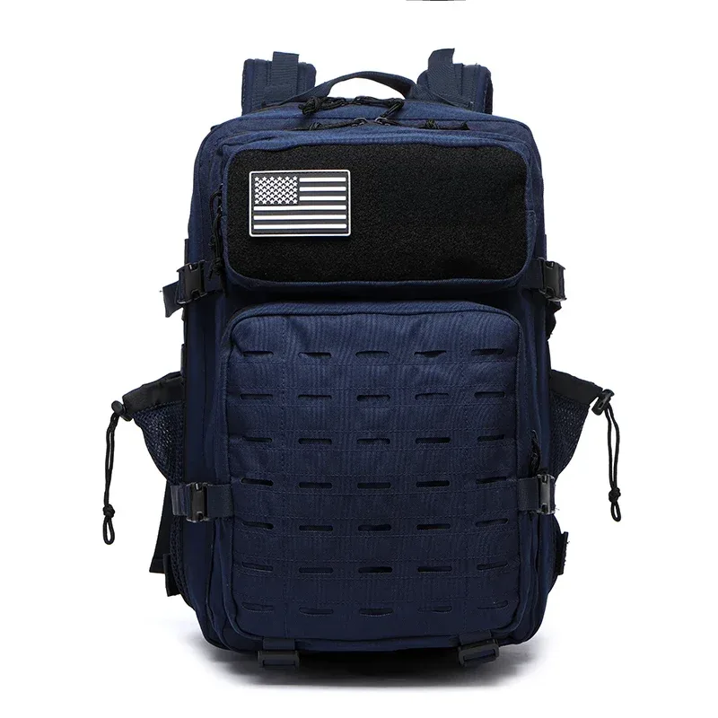 sac dos oxford université noir camouflage bandes latérales poches fermeture éclair usage voyage extérieur chasse randonnée camping salle sport