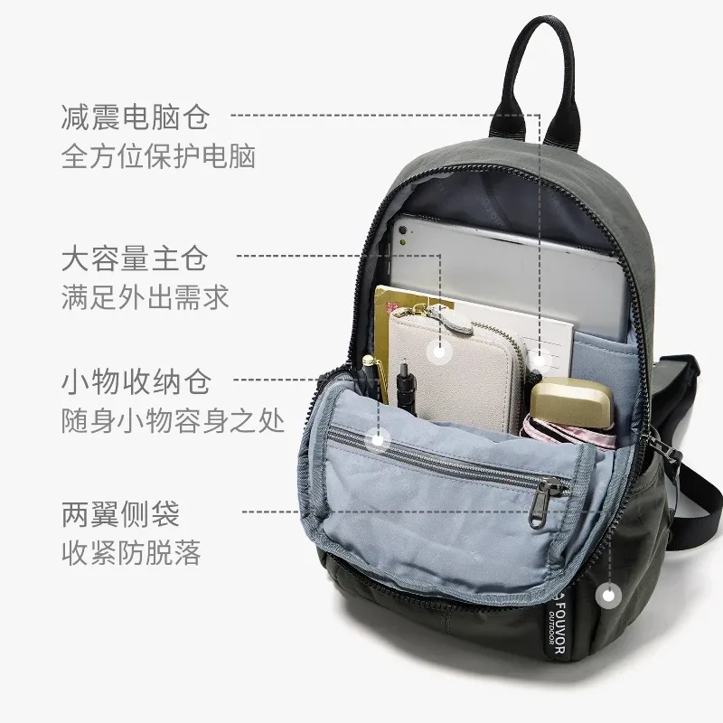 fouvor – petits sacs à dos pour femmes, légers, multifonctionnels, pour l'extérieur, sac à bandoulière de voyage, de sport, pour étudiants, sacs à dos d'école 3043-05