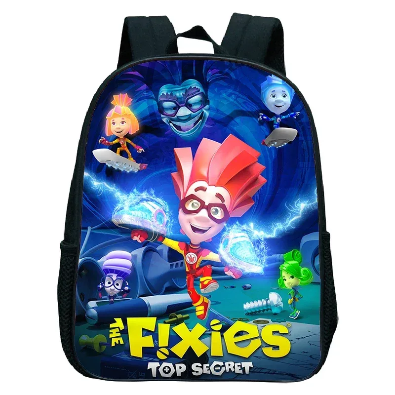 sac à dos pour enfants de la série télévisée the fixies, sac à dos pour la maternelle, pour garçons et filles, sac à dos de dessin animé the fixies, mochila