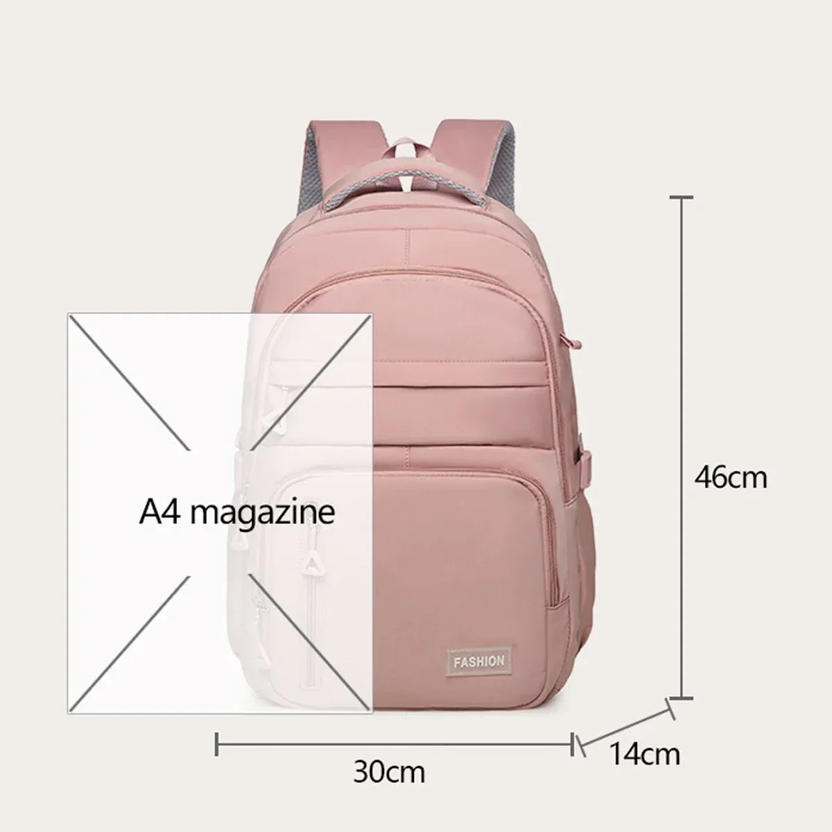 sac à dos pour étudiants de grande capacité, sac de colonne vertébrale léger, sac à dos de voyage pour sports de plein air, avec poche intérieure pour ordinateur