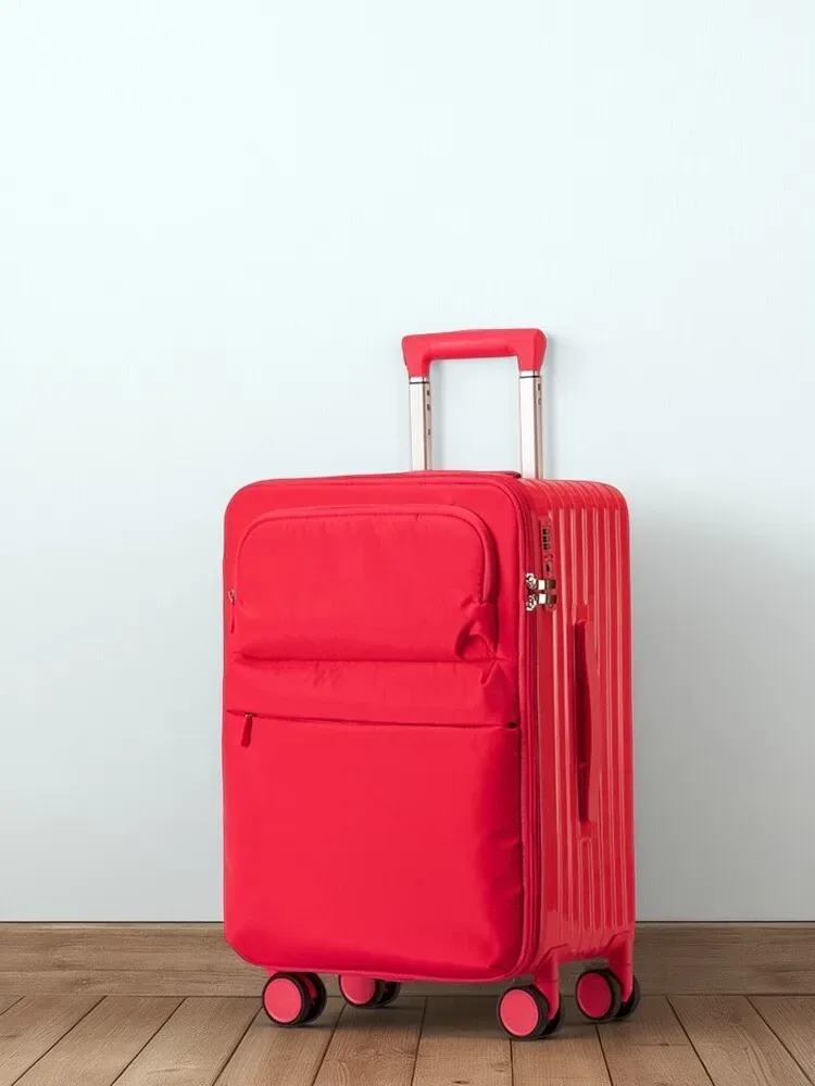sac voyage polochon pc toupie roues poche avant mot passe rouge bleu violet noir