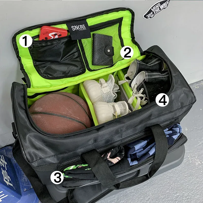 sac de sport personnalisé pour le basketball, grande capacité, sac de voyage, logo personnalisé imprimé, sac de rangement pour le football
