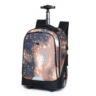 sacs à dos à roulettes pour adolescents, sacs à dos scolaires à roulettes pour filles, sacs à dos à port de charge usb, bagages à roulettes