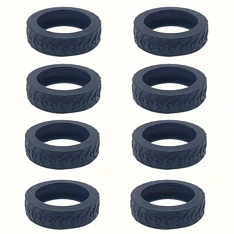 ensemble de protection de roues de bagages amélioré et épaissi, 8 pièces, kit de réparation de roues, kit de silencieux pour roues de bagages de remorque