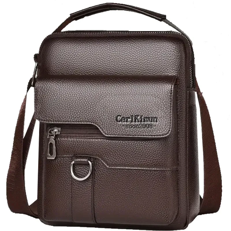 sac à bandoulière multi-usage pour homme, idéal pour le travail, sacoche en pu avec poignée, sac à dos professionnel décontracté