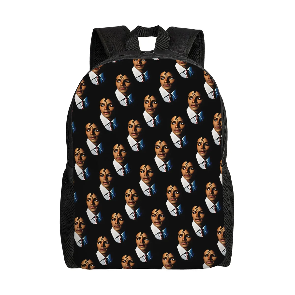 michael mj sac à dos unisexe respirant en polyester, sacs d'école amusants, sac à dos de voyage design