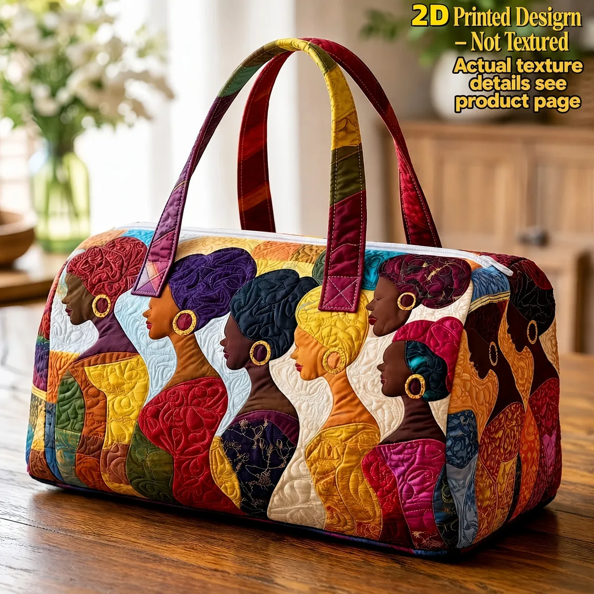 sac de voyage africain matelassé 3d, sac de week-end bohème pour femmes, avec imprimé carte africaine, sac spécial pour les fêtes