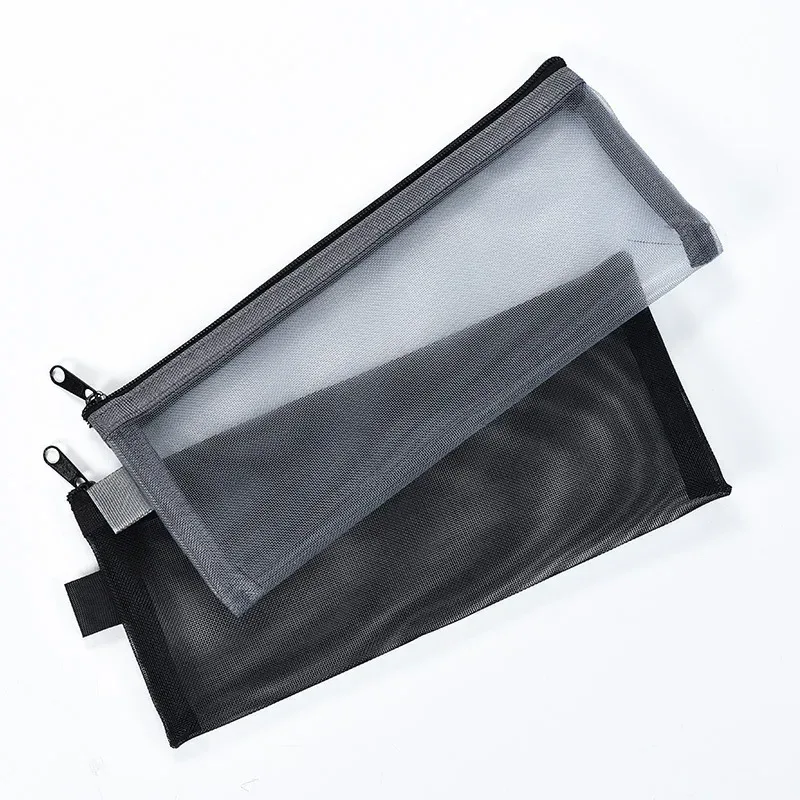 étui de voyage pour pinceaux de maquillage, trousse de toilette cosmétique, organisateur pour hommes et femmes, outils de beauté, pochette en maille à fermeture éclair, accessoires de rangement de lavage