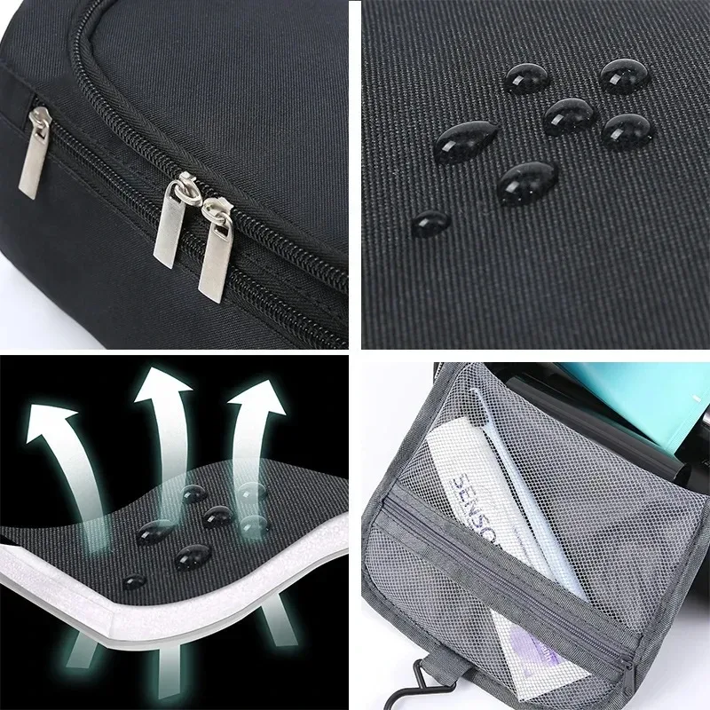 organisateur de trousse de toilette de voyage suspendue et kit dopp d'hygiène de salle de bain avec crochet pour accessoires de voyage articles de toilette salle de bain shav