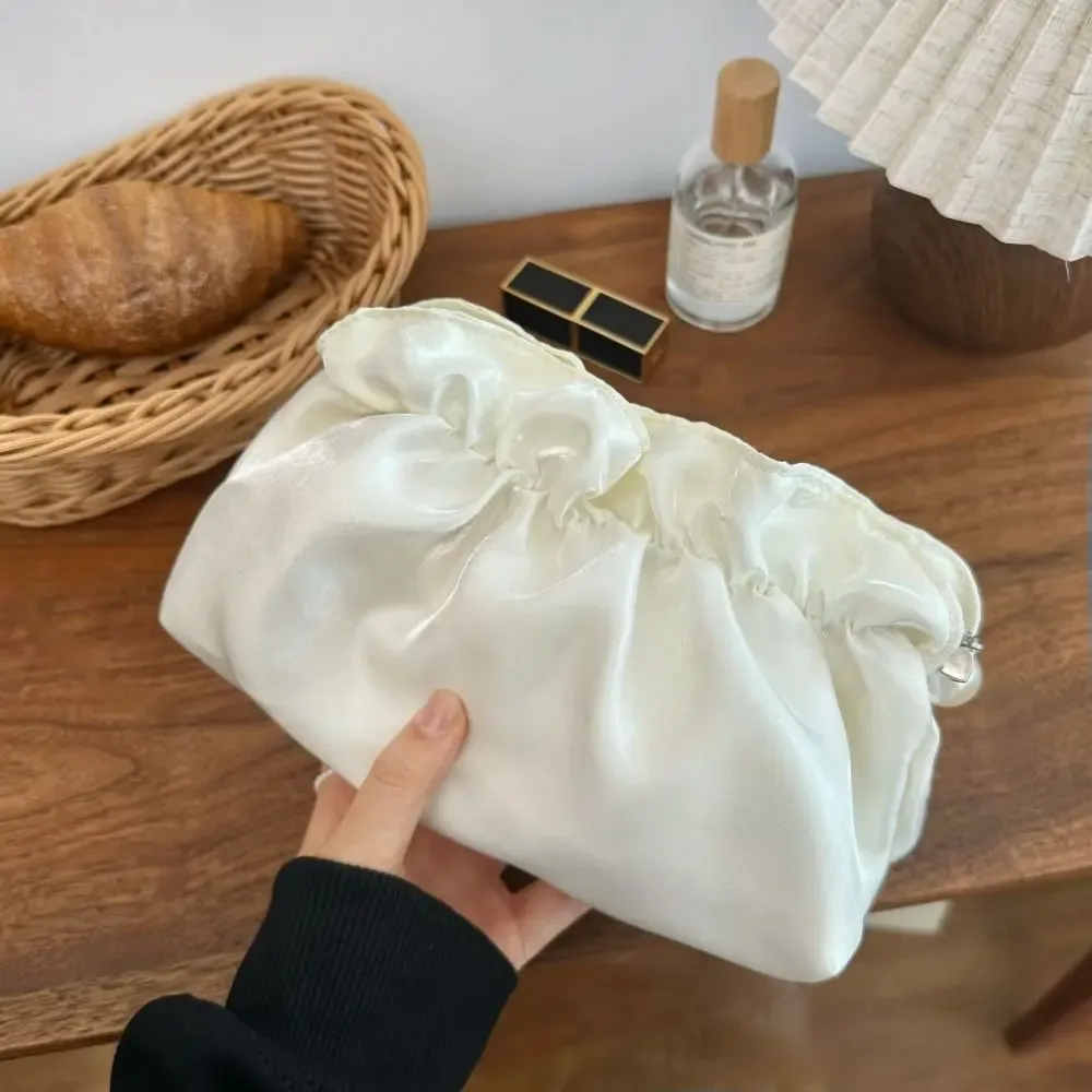 nouveau sac de maquillage nuage grande capacité avec fermeture éclair pochette cosmétique multifonctionnel portable sac de papeterie voyage