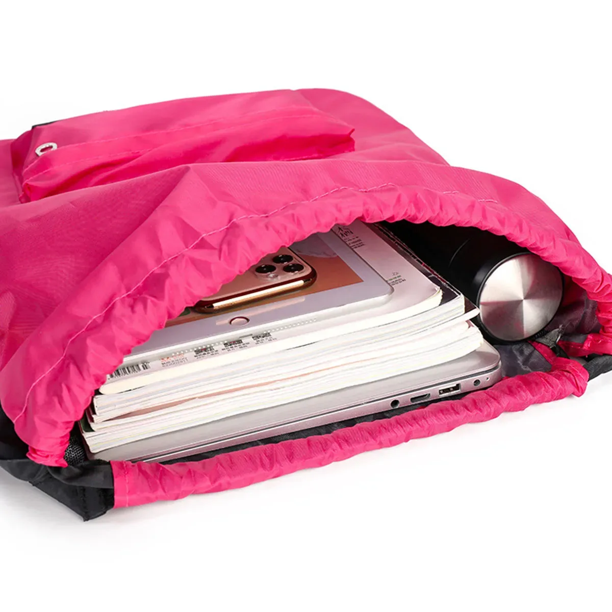 sac à dos d'extérieur en tissu oxford pour femmes, sac à cordon léger en nylon, sac à dos de sport de voyage, grande capacité, sac de randonnée polyvalent
