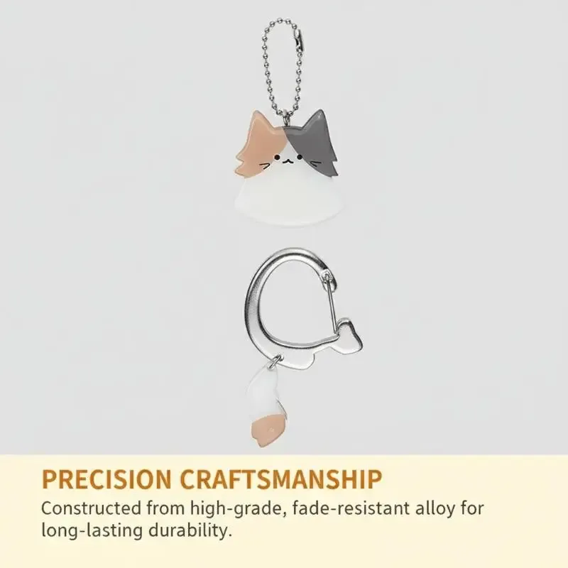 lot de 2 porte-clés chat à queue mobile, pendentif queue qui bouge avec mousqueton pour sac à dos, sac à main, décoration, cadeau pour les amoureux des chats