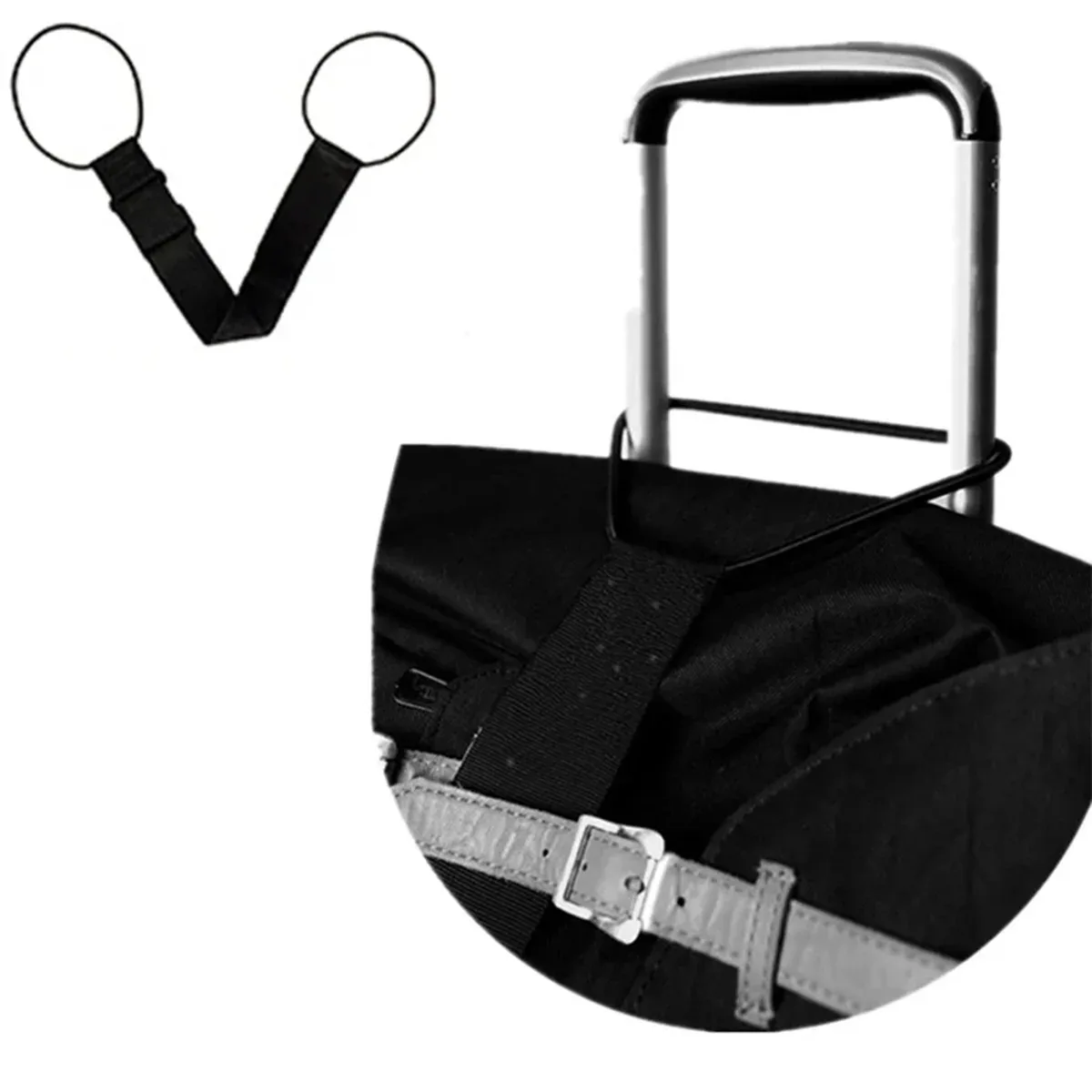 sangle de bagage réglable, sangle de connexion multicolore pour valise avec boucles élastiques pour sécuriser des sacs supplémentaires en voyage