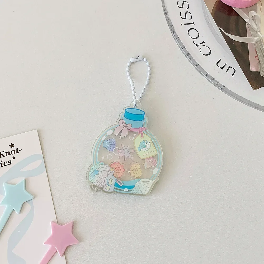 porte clés bouteille bulles tomate rouge plastique cartoon ornement décoratif accessoire cadeau sac dos jaune rose blanc verte bleue