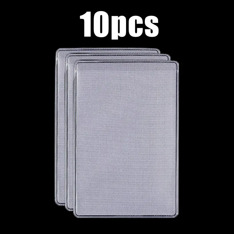 protecteur de cartes en pvc givré transparent, couverture de carte d'identité de crédit, support anti-magnétique, conteneur de cartes postales, sacs de rangement, 1 à 50 pièces