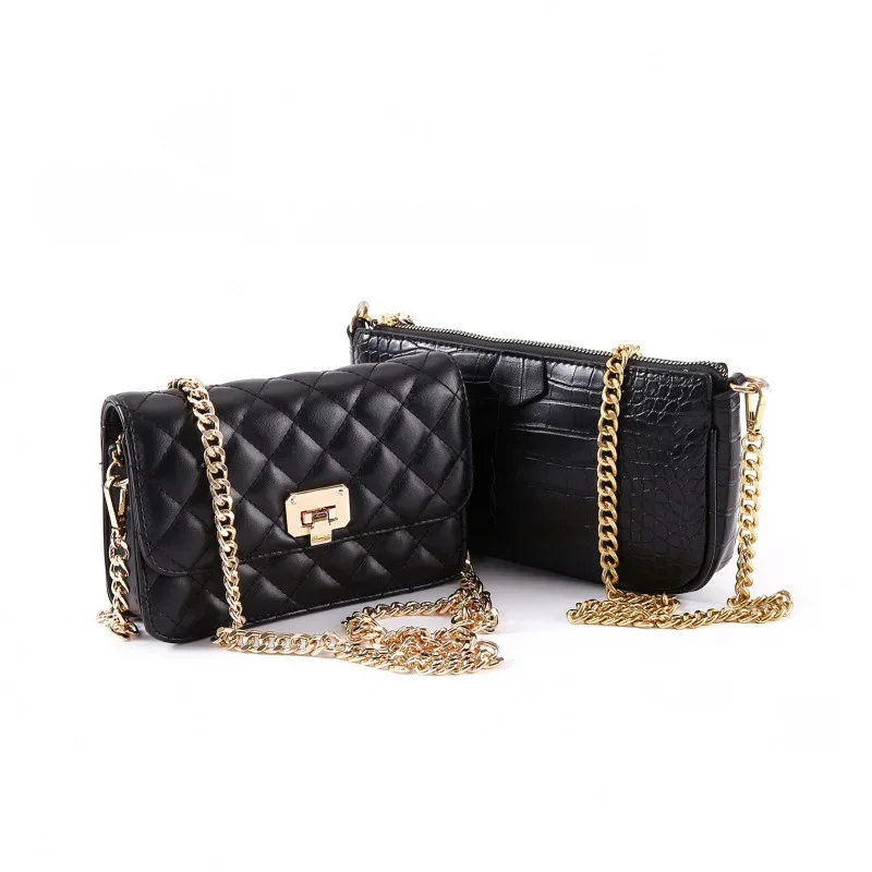 sangle de sac bandoulière en métal 110 cm, style classique transfrontalier, accessoire de sac à chaîne détachable simple et tendance