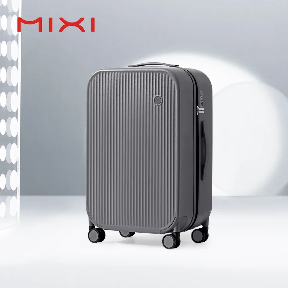 mixi 20 pouces rayé voyage bagages cabine taille bagages léger main étui de transport roulant pc valise 24 26 pouces m9273