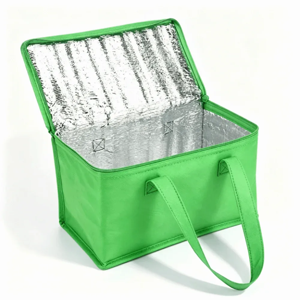 sac isotherme de pique-nique grande capacité, design pliable, isolation thermique, sac de rangement alimentaire, poignée portable, sac de transport pour boissons