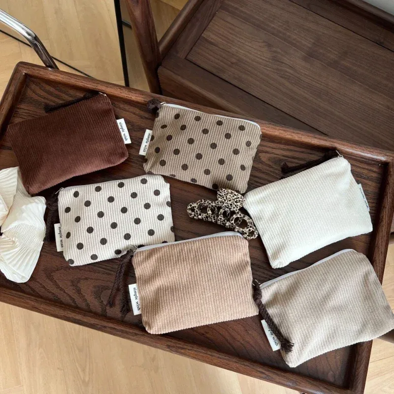 mini trousse de maquillage pour femmes, porte-monnaie à fermeture éclair, organisateur de cosmétiques, petite pochette