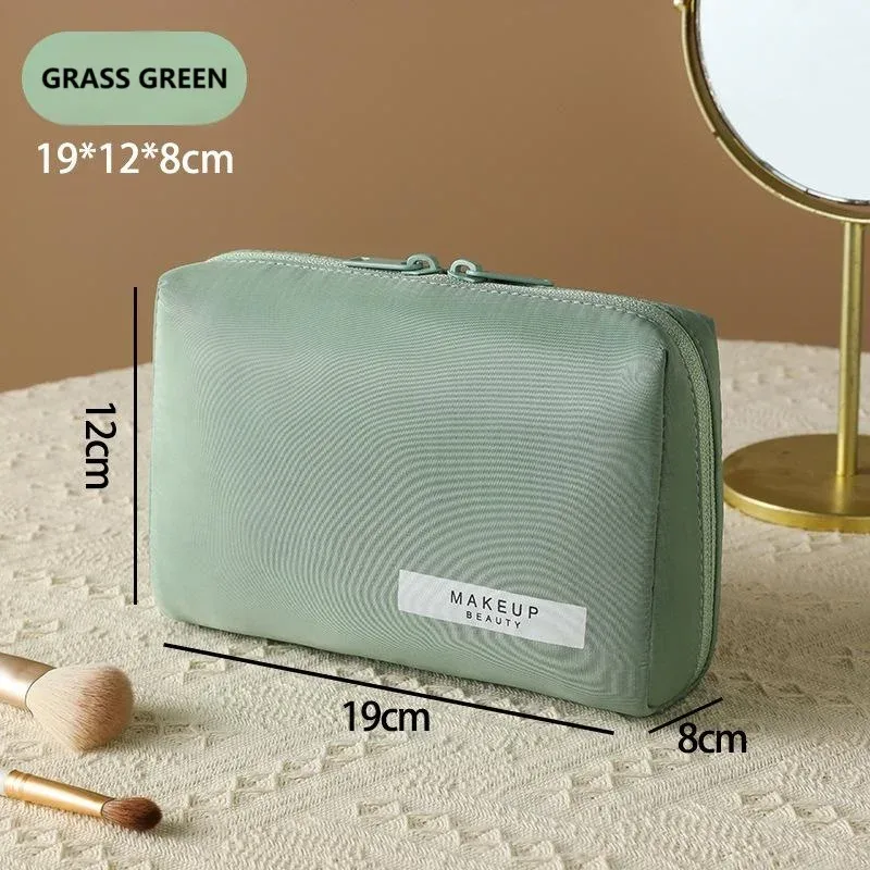 sac de maquillage étanche pour femmes, sac à cosmétiques portable de grande capacité, pochette de voyage, sac de rangement, petit sac de toilette, pochette à cosmétiques
