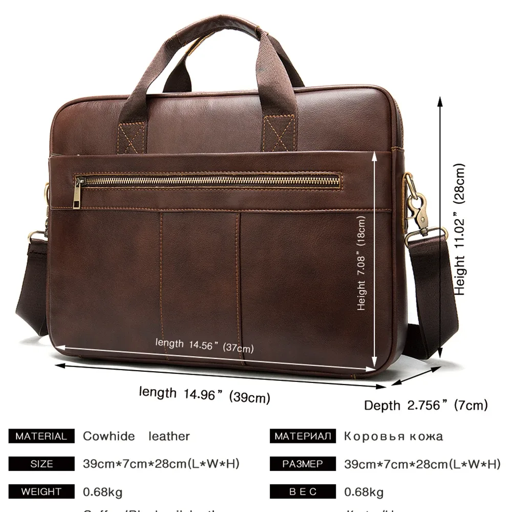 westal – sac en cuir véritable pour hommes, sacoche pour ordinateur portable, mallette pour document a4, mallette pour hommes, 8523