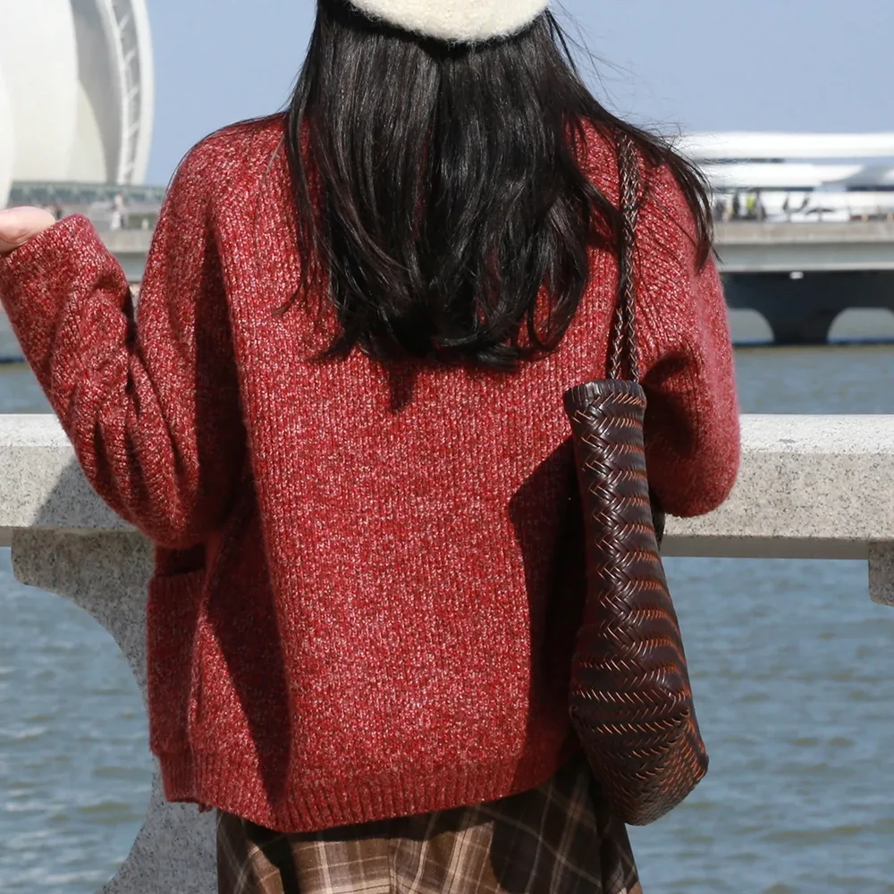 sac à main en cuir véritable pour femmes, grand sac fourre-tout vintage, sac à bandoulière décontracté, sac de shopping en cuir de vache tissé, sac bandoulière pour femmes