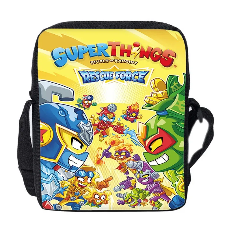 nouveau superthings dessin animé sac à dos 3 pièces ensemble garçons filles cartable sac à bandoulière sac à crayons supthings cartable scolaire voyage mochila
