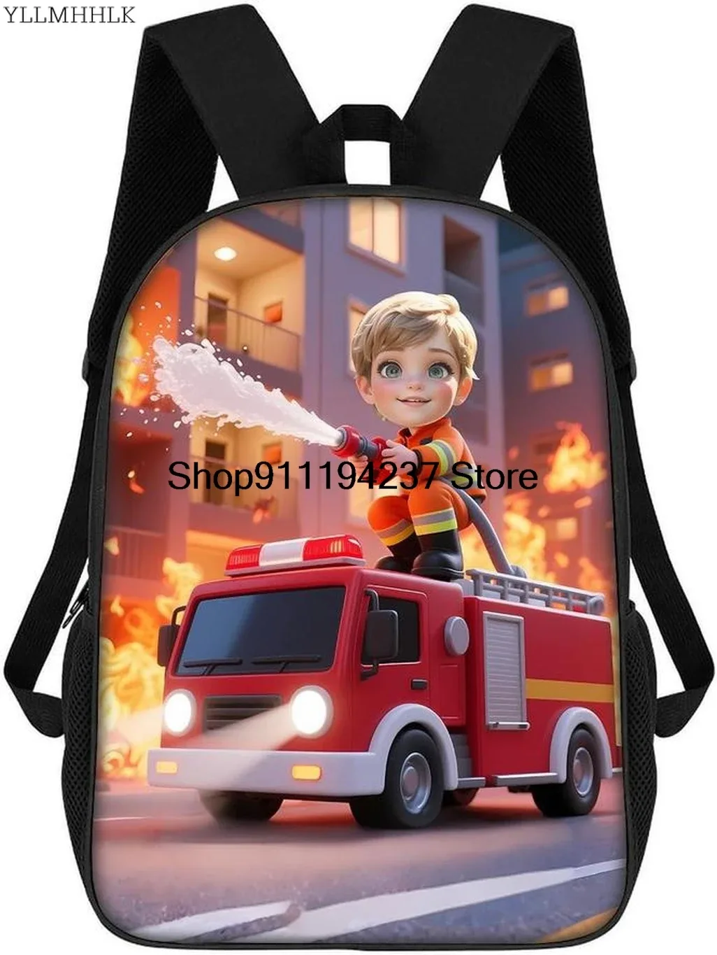 sac à dos personnalisé sur le thème des véhicules d'ingénierie, sac à dos pour pelle, sac à dos pour camion de construction