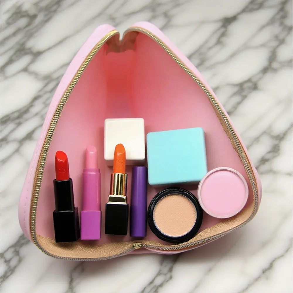 sac de rangement cosmétique carré en silicone, grande capacité, support portable pour pinceaux de maquillage, organisateur de cosmétiques étanche pour voyage