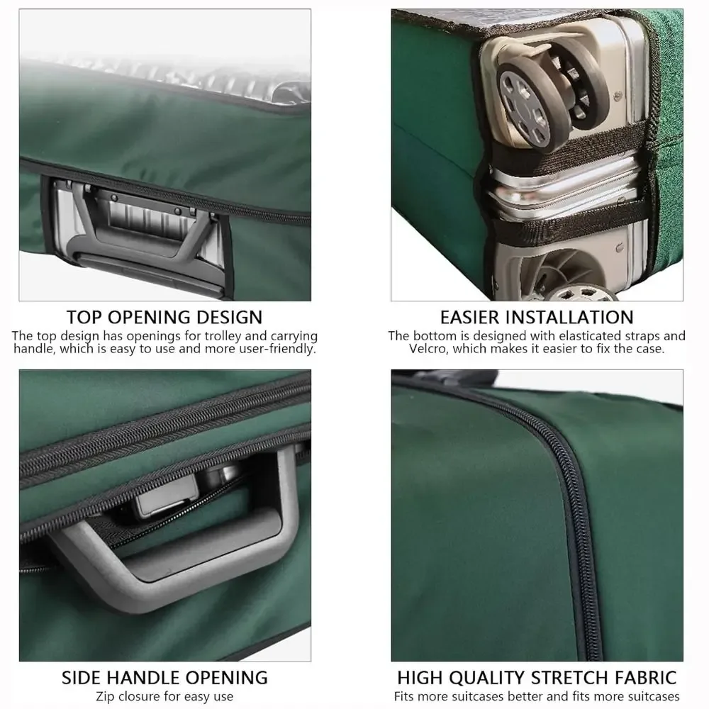 juste de valise transparente en pvc, étanche, aucun démontage requis, protecteur de bagage transparent, housse anti-poussière élastique pour bagages, nouveau