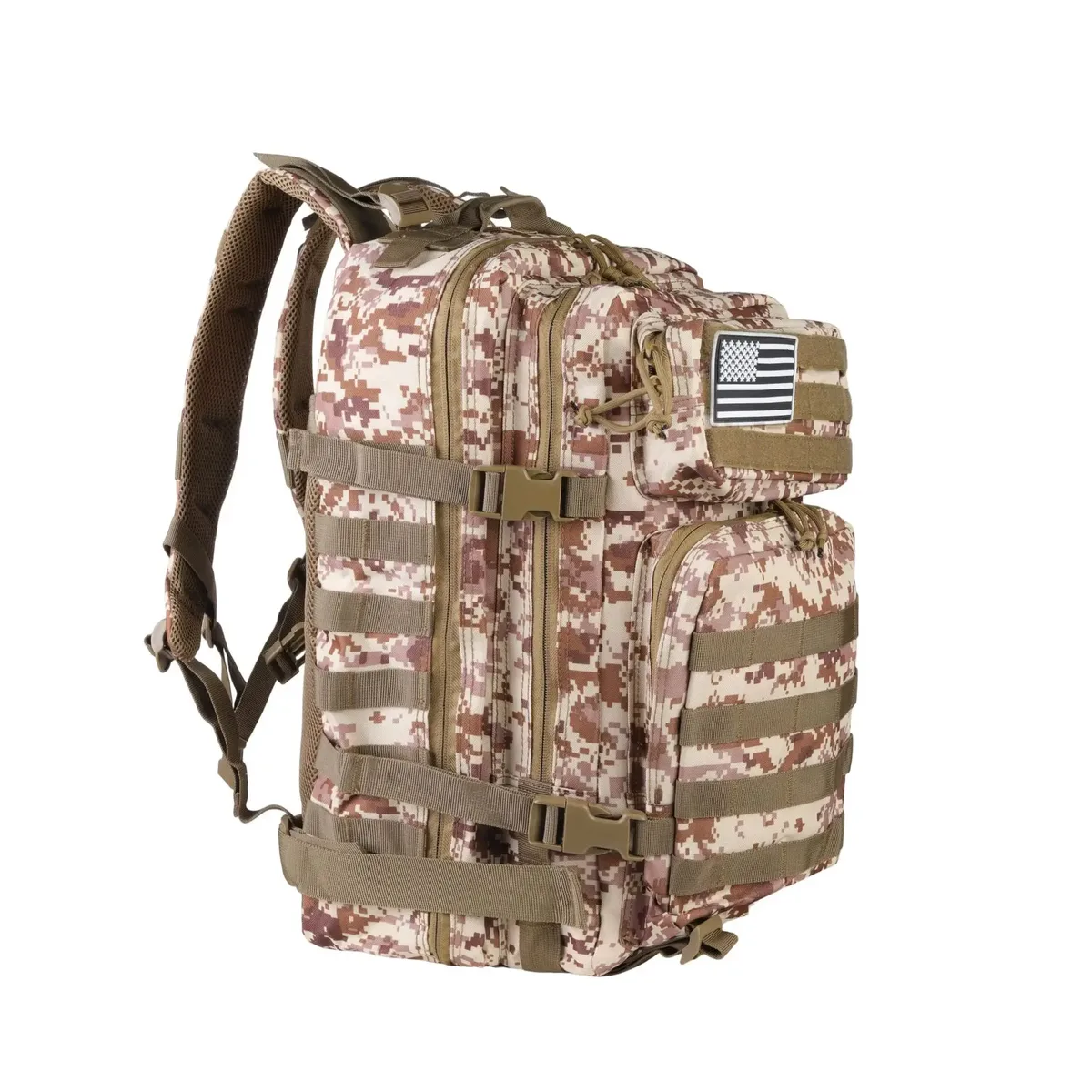 sac à dos tactique camouflage unisexe, sac à bandoulière double pour la randonnée, le cyclisme, les voyages, la marche en plein air, tissu oxford 600d