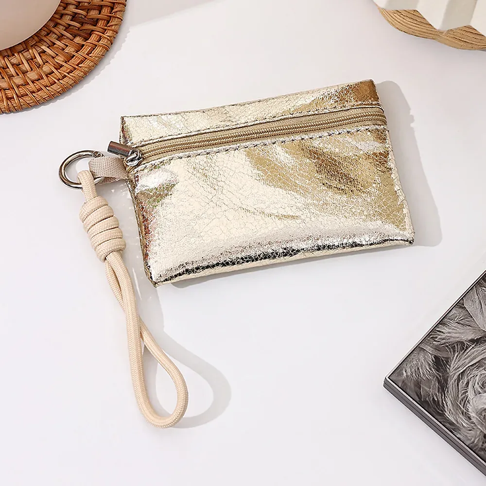 pochette à maquillage brillante airfriend, petite pochette à rouge à lèvres personnalisée, pochette à maquillage carrée de voyage, mini pochette de luxe, pochette cosmétique imperméable