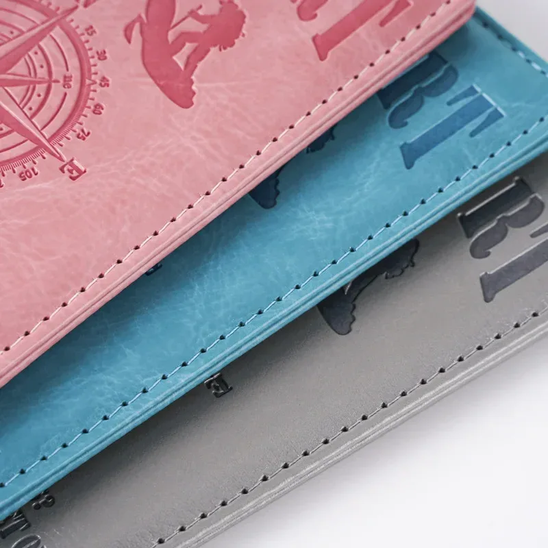 passeport cover passport holder, compass printed document change, ticket réinitialisation, passport wallet, travel wallet, id card holder, unisex, 2025