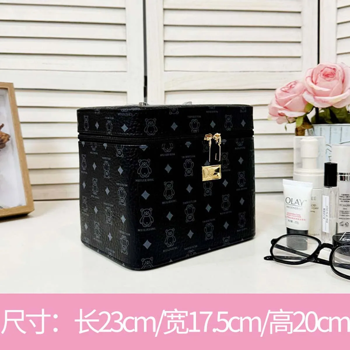 trousse de maquillage chancelier avancée, haute qualité, grande capacité, portable, boîte de rangement de cosmétiques, valise de voyage spéciale, mode, nouveau