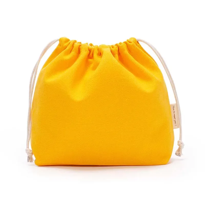 sacs à provisions en toile réutilisables pour femmes, sac de rangement de voyage, fourre-tout en coton, poudres à bijoux, poches à soupe, proximité solide, 27x20cm