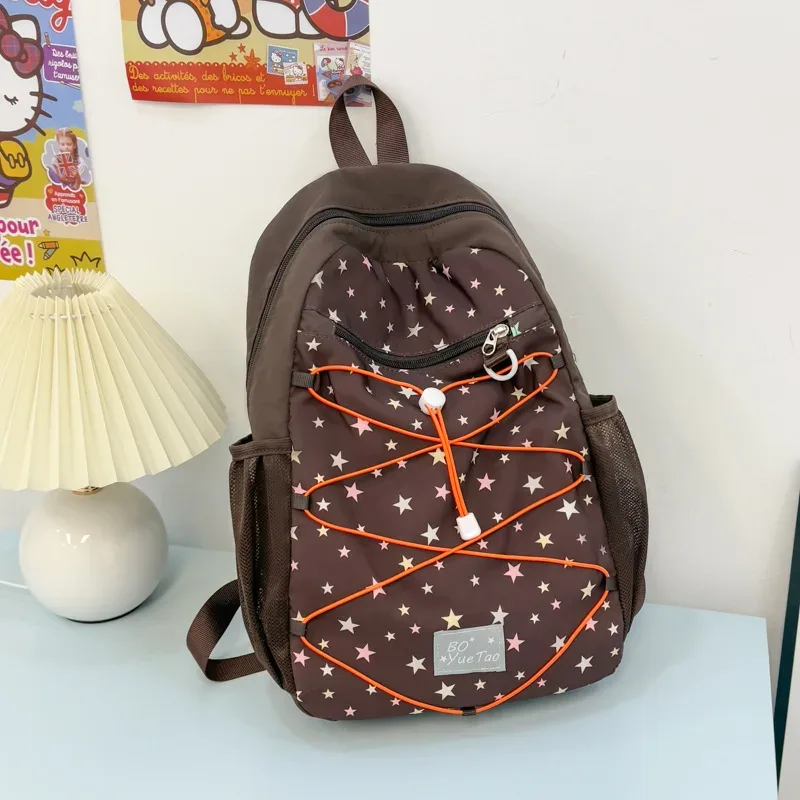 sac à dos tendance 2026 pour adolescentes, idéal pour l'extérieur, l'alpinisme, les voyages, grande capacité, en nylon résistant, sac d'école sportif pour le quotidien