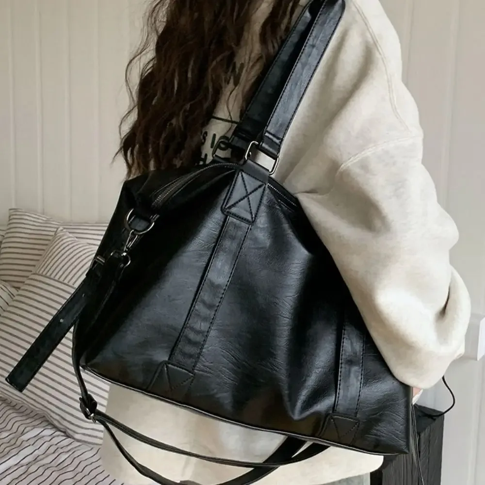 sac de voyage étanche à fermeture éclair, grande capacité, sac de sport en nylon, sac à bandoulière simple et décontracté pour garçons
