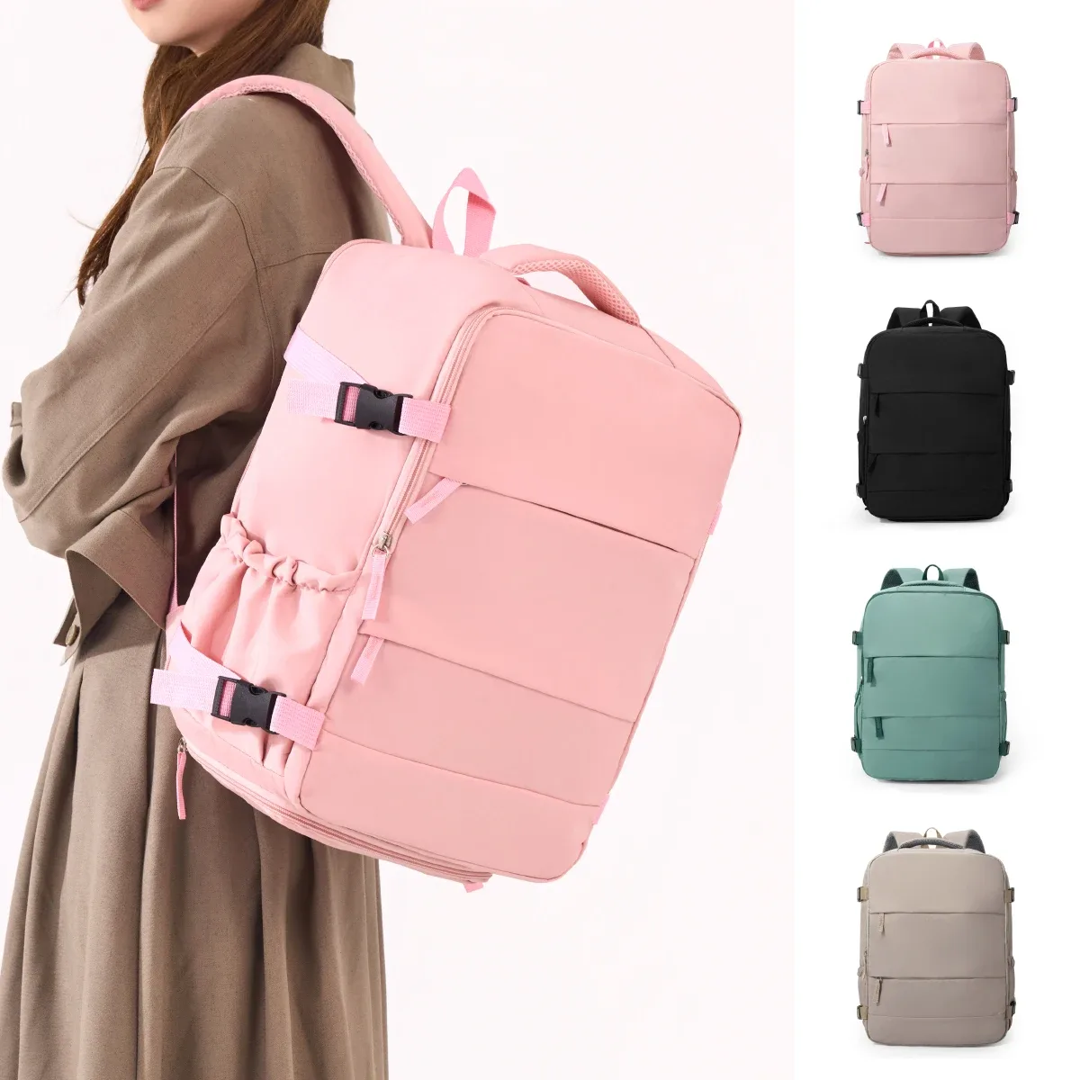 sac à dos de voyage transfrontalier pour hommes et femmes, sac de voyage à grande capacité avec compartiment à chaussures, sac d'affaires pour ordinateur, sac d'école pour étudiants, sac de transport quotidien.