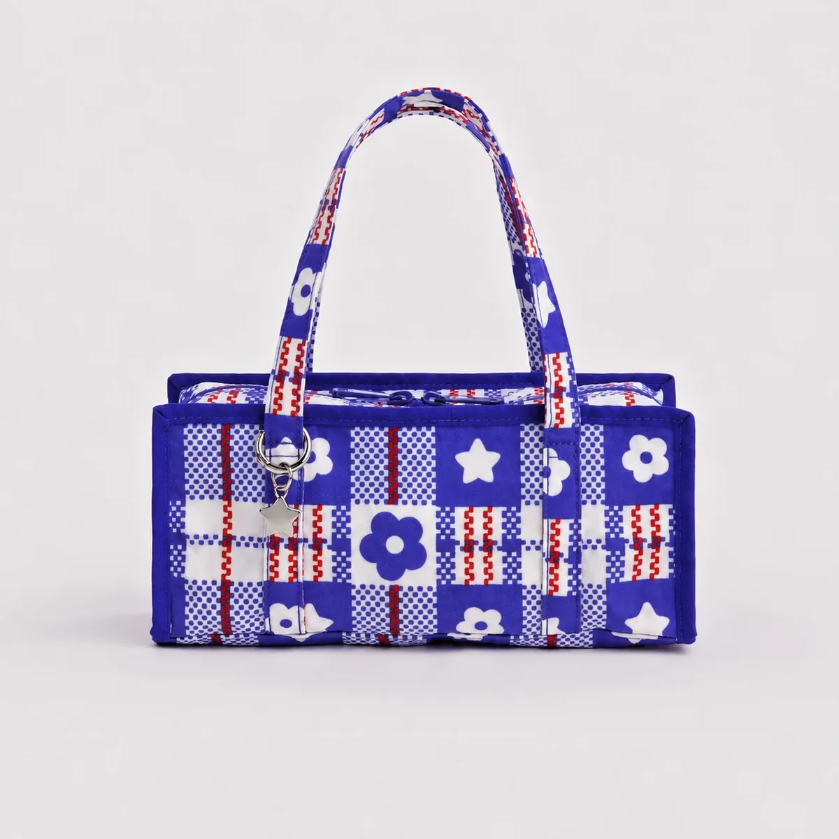 sac à bandoulière en nylon à motif écossais nostalgique, petit sac carré français simple, nouveau sac bandoulière polyvalent 2026