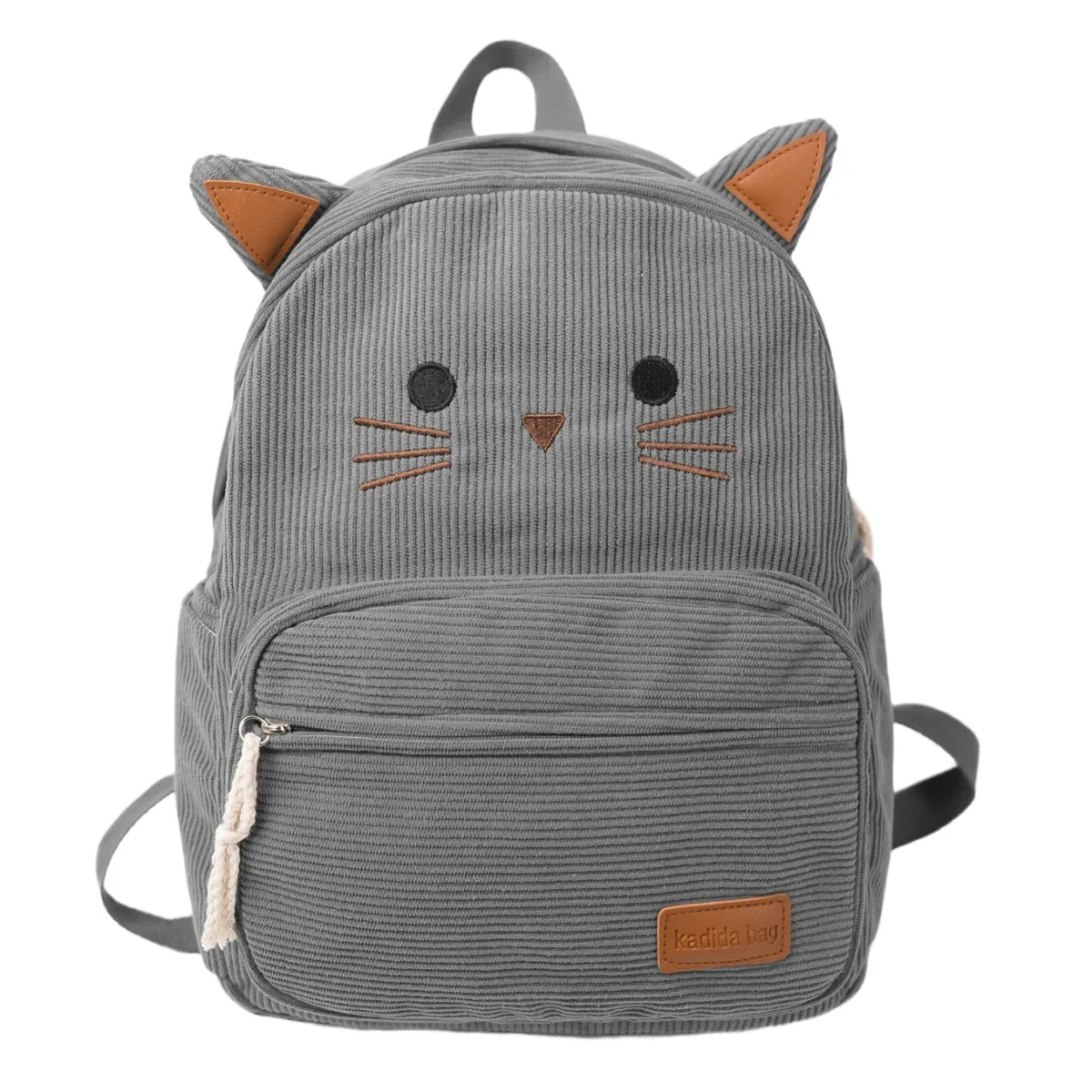 sacs à dos de grande capacité pour femmes, sac à bandoulière de bonne qualité pour filles, motif de chat de dessin animé, sacs à main en tissu doux pour femmes
