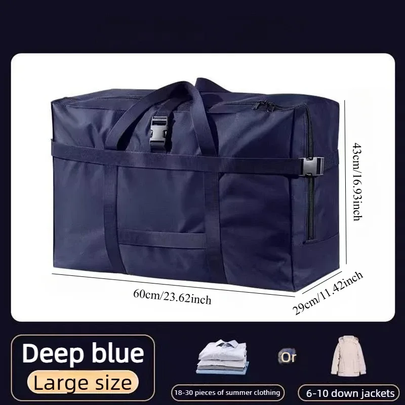 sac de voyage robuste en tissu oxford imperméable, pliable avec poignées, grande capacité pour enregistrement à la bagagerie des compagnies aériennes