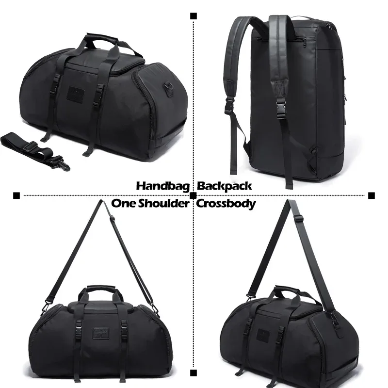 sac voyage sac week end oxford université noir compartiment chaussures polyvalent décontracté étanche foldable