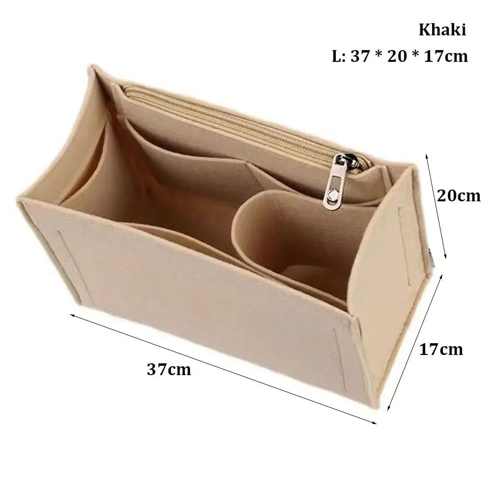 sac à main en feutre durable, sac d'insertion, support de rangement, sac interne, organisateur de sac portable pour lv onthego