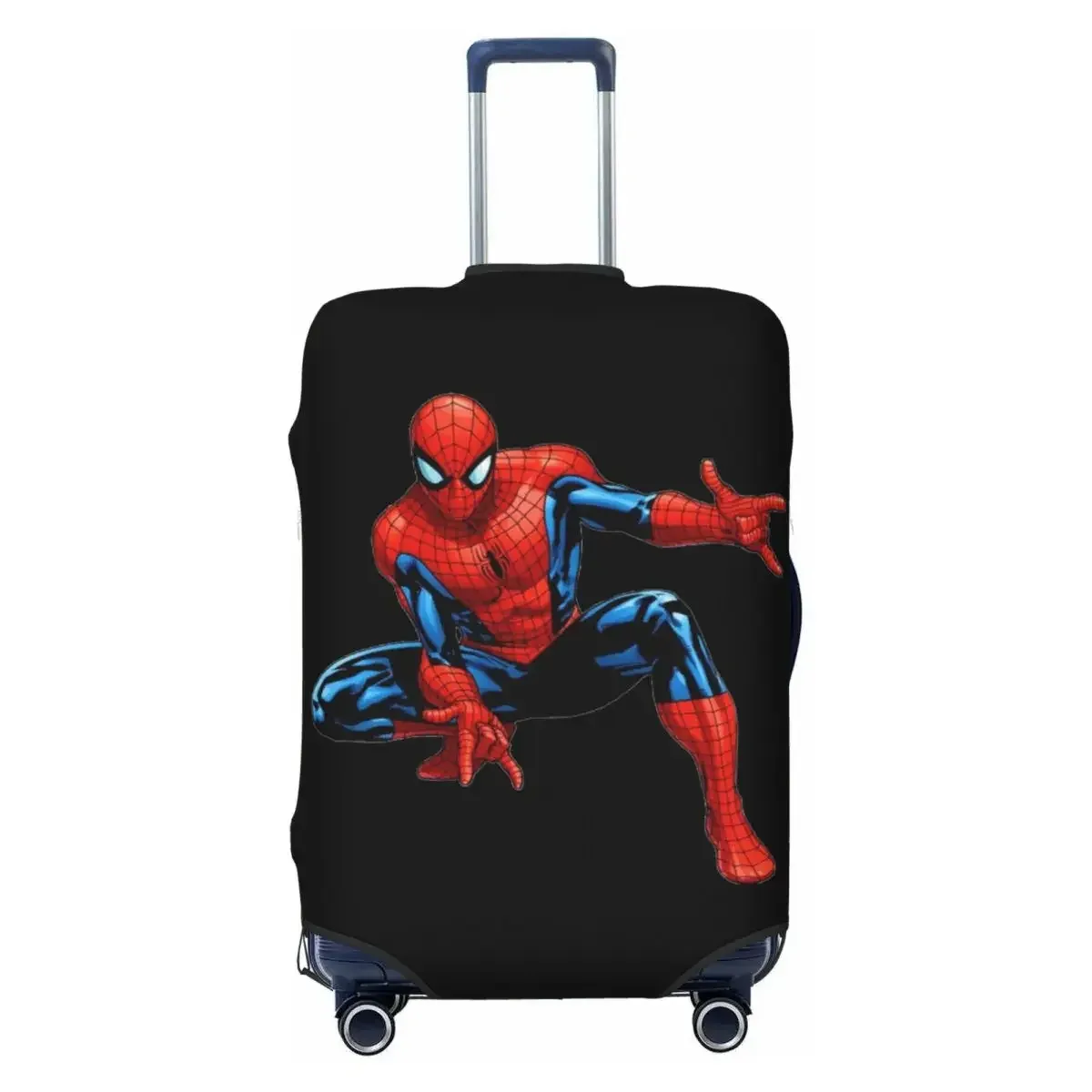 housse de bagage anti-poussière et anti-rayures, imprimé araignée, élastique, convient aux valises de 18 à 32 pouces, lavable, durable pour les voyages