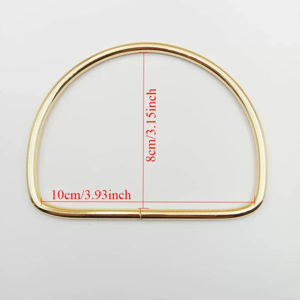 poignées de sac en métal en forme de d, cadre de sac rond ou carré, poignée de remplacement pour sacs diy, tricot, crochet, accessoires de fabrication artisanale
