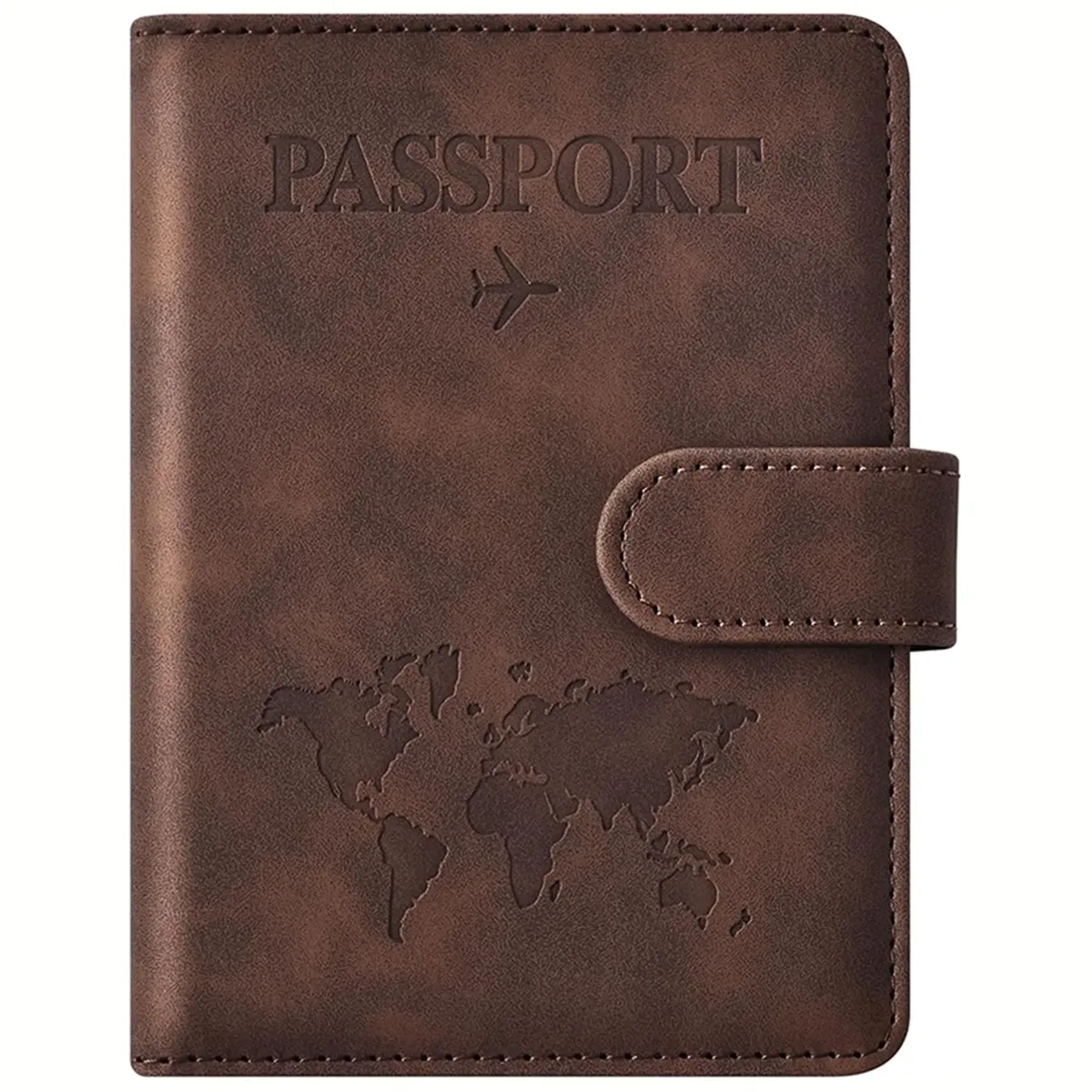 porte-passeport, couverture de passeport avec emplacement pour cartes de crédit et emplacement pour carte d'embarquement, étui portefeuille pour passeport, indispensable pour les voyages