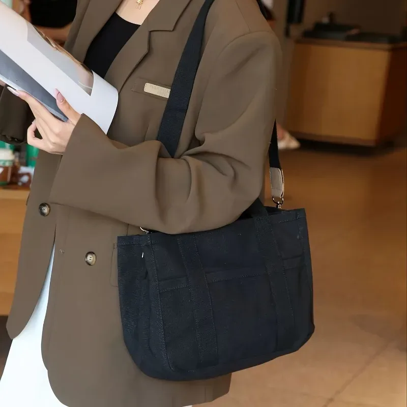 sac à bandoulière blanc à la mode pour femmes, sac à main de grande capacité, sacs de rangement multifonctionnels à plusieurs compartiments